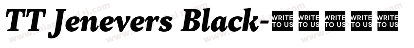 TT Jenevers Black字体转换